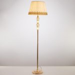 Торшер с LED подсветкой  "Алессандрия" 1хE27 40Вт золото 43х43х164 см.