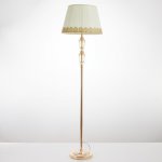 Торшер с LED подсветкой  "Алессандрия" 1хE27 40Вт золото 43х43х164 см.