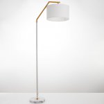 Торшер 19014/1WT E27 40Вт бело-золотой 55х55х168 см