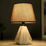 Лампа настольная 16254/1GR Е14 40Вт серый 23х23х35 см