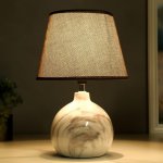 Лампа настольная 16255/1GR Е14 40Вт серый 23х23х35 см