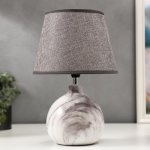 Лампа настольная 16255/1GR Е14 40Вт серый 23х23х35 см
