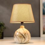 Лампа настольная 16255/1BG Е14 40Вт бежевый 23х23х35 см