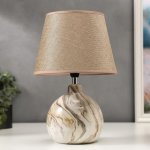 Лампа настольная 16255/1BG Е14 40Вт бежевый 23х23х35 см