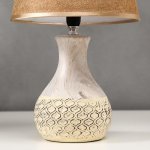 Лампа настольная 16256/1BG Е14 40Вт бежевый 25х25х38,5 см