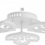 Люстра 1093/3WT LED 72Вт 3000-6000K диммер белый 50х50 см