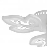 Люстра 1093/3WT LED 72Вт 3000-6000K диммер белый 50х50 см