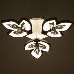 Люстра 1093/3WT LED 72Вт 3000-6000K диммер белый 50х50 см