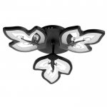 Люстра 1093/3BK LED 72Вт 3000-6000K диммер черный 50х50 см