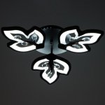 Люстра 1093/3BK LED 72Вт 3000-6000K диммер черный 50х50 см