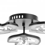 Люстра 1093/3BK LED 72Вт 3000-6000K диммер черный 50х50 см