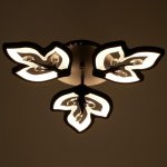 Люстра 1093/3BK LED 72Вт 3000-6000K диммер черный 50х50 см