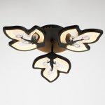 Люстра 1093/3BK LED 72Вт 3000-6000K диммер черный 50х50 см