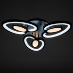 Люстра 1094/3BK LED 48Вт 3000-6000K диммер черный 50х50 см