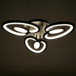 Люстра 1094/3BK LED 48Вт 3000-6000K диммер черный 50х50 см