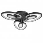 Люстра 1094/3BK LED 48Вт 3000-6000K диммер черный 50х50 см