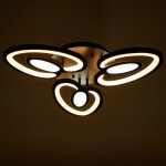 Люстра 1094/3BK LED 48Вт 3000-6000K диммер черный 50х50 см