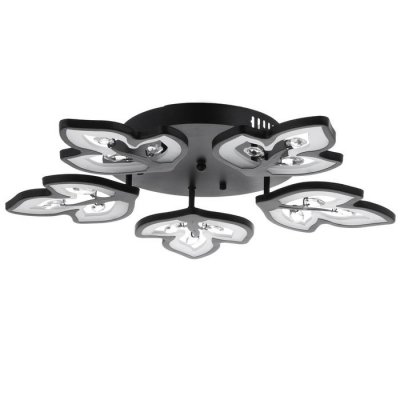 Люстра 1093/5BK LED 120Вт 3000-6000K диммер черный 55х55 см