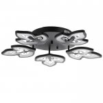 Люстра 1093/5BK LED 120Вт 3000-6000K диммер черный 55х55 см