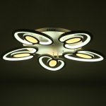 Люстра 1094/5WT LED 80Вт 3000-6000K диммер белый 55х55 см