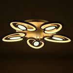 Люстра 1094/5WT LED 80Вт 3000-6000K диммер белый 55х55 см