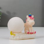 Ночник "Единорог" LED от батареек 3хAG10 белый 5,5х11х10 см