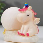 Ночник "Единорог" LED от батареек 3хAG10 белый 5,5х11х10 см