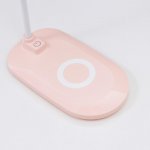 Лампа настольная 16267/1PK LED 3Вт 3 режима USB розовый 9,7х18х43 см
