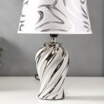 Лампа настольная 16268/1WT+CR Е14 40Вт бело-хромовый 20х20х33 см