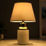 Лампа настольная 16271/1 Е14 40Вт бело-золотой 24х24х39 см