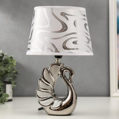 Лампа настольная 16274/1WT+CR Е14 40Вт бело-хромовый 14х20х31 см Лампа настольная 16274/1WT+CR Е14 40Вт бело-хромовый 14х20х31 см