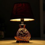 Лампа настольная 16277/1BR+GD Е14 40Вт коричнево-золотой 17х17х26 см