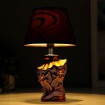 Лампа настольная 16278/1BR+GD Е14 40Вт коричнево-золотой 17х17х29 см