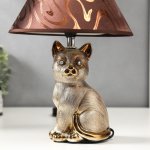 Лампа настольная 16279/1BR+GD Е14 40Вт коричнево-золотой 25х25х34 см