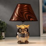 Лампа настольная 16280/1BR+GD Е14 40Вт коричнево-золотой 22х22х30 см