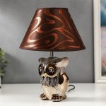 Лампа настольная 16280/1BR+GD Е14 40Вт коричнево-золотой 22х22х30 см