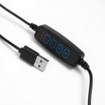 Настольная лампа 16282/1 LED USB черный 11х9х53 см