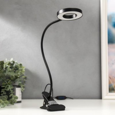 Настольная лампа 16282/1 LED USB черный 11х9х53 см