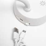 Лампа настольная с ночником 16285/1 54хLED 6Вт АКБ USB белый 17х18х39 см