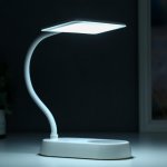 Лампа настольная с ночником 16285/1 54хLED 6Вт АКБ USB белый 17х18х39 см