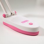 Лампа настольная 16289/1BL 25хLED 3Вт 2 режима USB АКБ бело-розовый 17х7,5х6,5 см