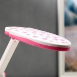 Лампа настольная 16289/1BL 25хLED 3Вт 2 режима USB АКБ бело-розовый 17х7,5х6,5 см