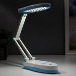 Лампа настольная 16289/1GR 25хLED 3Вт 2 режима USB АКБ бело-зеленый 17х7,5х6,5 см