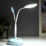 Лампа настольная 16290/1 15хLED 2Вт 2 режима USB АКБ МИКС 10х11х39 см