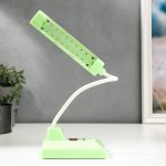 Лампа настольная 16291/1GR 16хLED 2Вт 2 режима USB АКБ зеленый 9х12х46 см