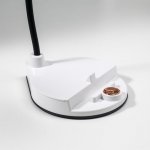 Лампа настольная сенсорная 1521/1WT LED 4Вт АКБ USB 3 режима белый 14,3х12х35 см