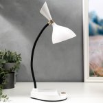 Лампа настольная сенсорная 1521/1WT LED 4Вт АКБ USB 3 режима белый 14,3х12х35 см