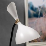 Лампа настольная сенсорная 1521/1WT LED 4Вт АКБ USB 3 режима белый 14,3х12х35 см