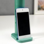 Лампа настольная сенсорная 1522/1GR 10хLED 5Вт АКБ USB 3 режима зеленый 6,5х9х25,5 см