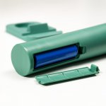 Лампа настольная сенсорная 1522/1GR 10хLED 5Вт АКБ USB 3 режима зеленый 6,5х9х25,5 см